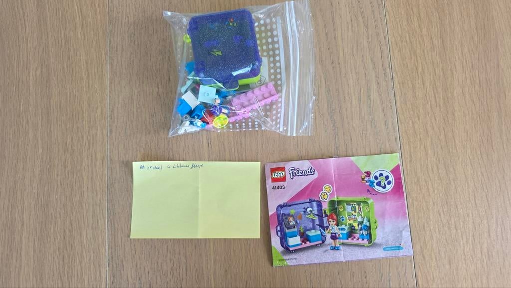 41403 Lego Friends Mia’s speelkubus dierenarts, Kinderen en Baby's, Speelgoed | Duplo en Lego, Gebruikt, Lego, Complete set, Inclusief instructies