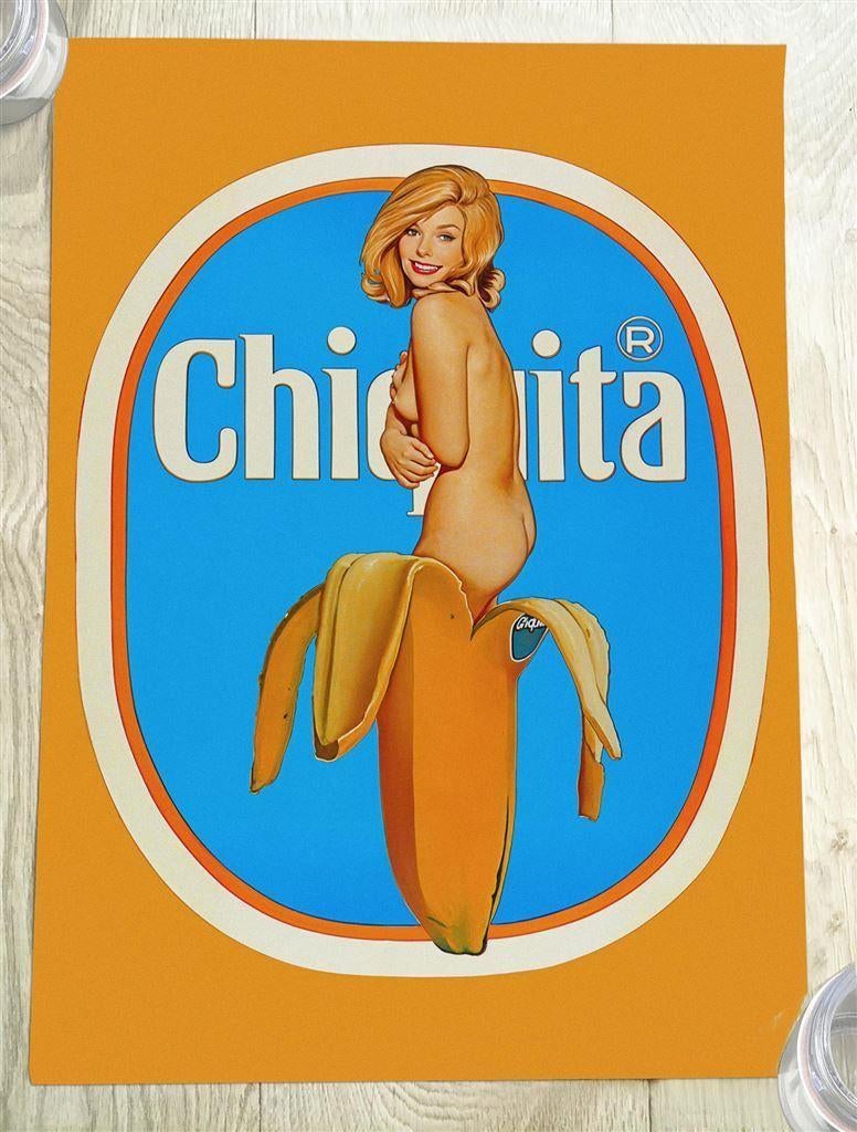 MEL RAMOS CHIQUITA BANANA pin up affiche poster, Ophalen of Verzenden