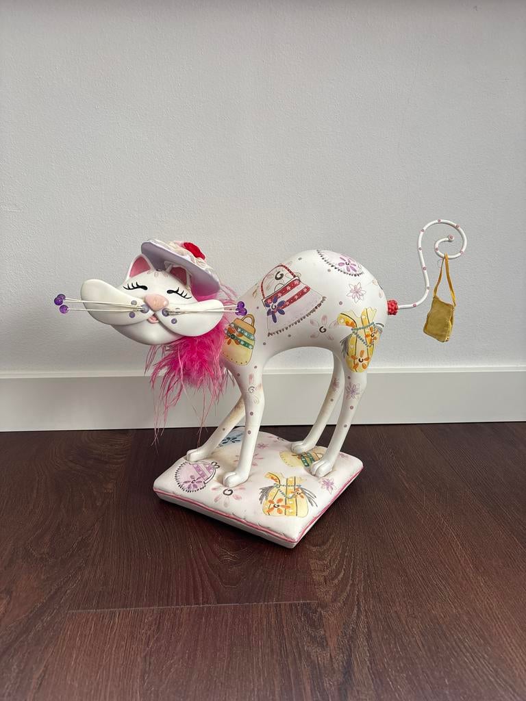 Decoratief Poezenbeeld, Ophalen of Verzenden, Zo goed als nieuw, Dier