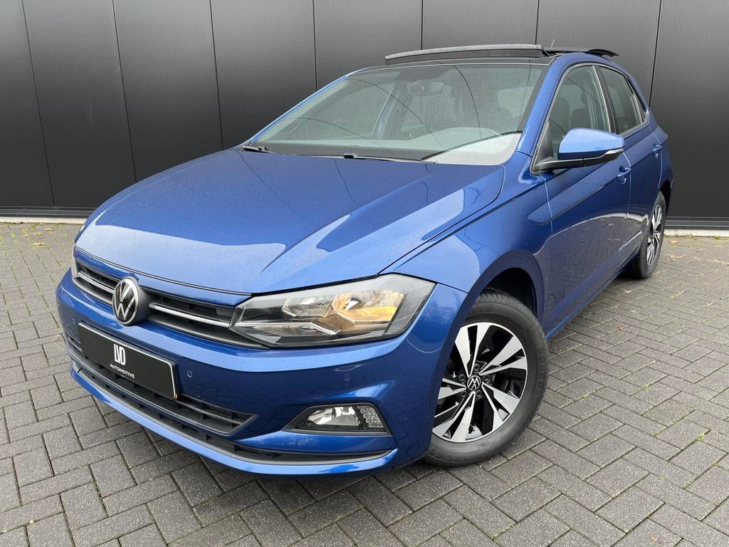 Volkswagen Polo 1.0 PANO KEYLESS CRUISE CARPLAY PDC CAM ZWAR, Auto's, Voorwielaandrijving, Leder en Stof, Bedrijf, Handgeschakeld