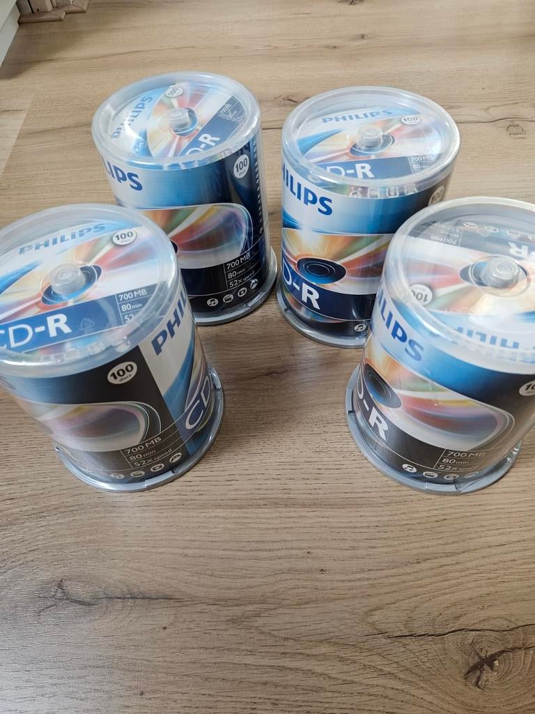 CD-R Philips spindel 100 stuks 4x (400), Ophalen of Verzenden, Nieuw