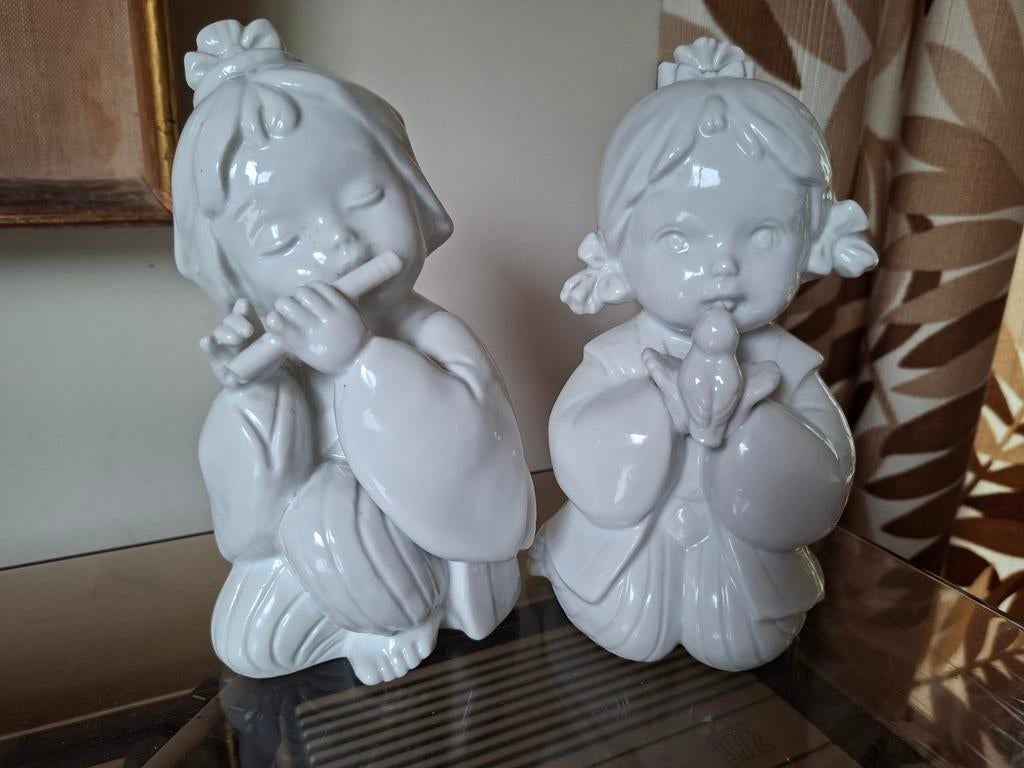 2 vintage Vaga beeldjes Japanse meisjes, Ophalen of Verzenden, Gebruikt