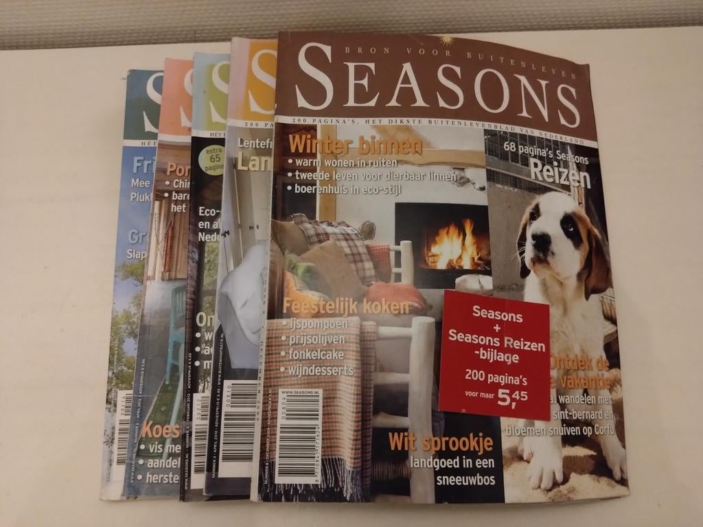 Seasons vijf tijdschriften, Ophalen of Verzenden, Gelezen, Overige typen