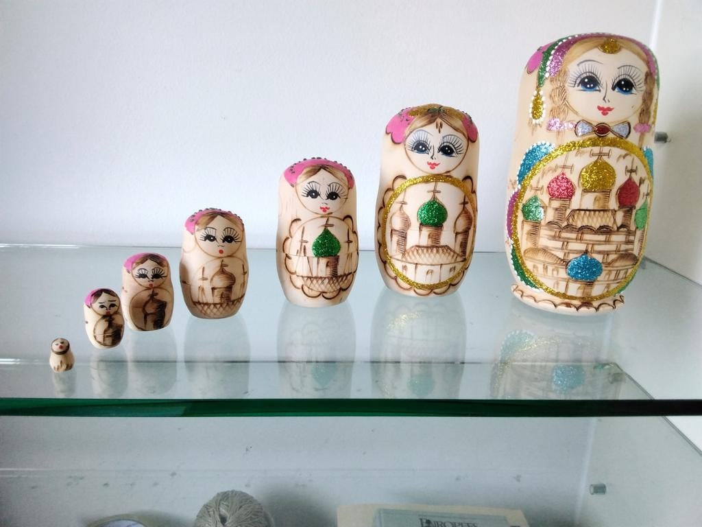 Set van 7 baboesjka's, Verzamelen, Ophalen of Verzenden