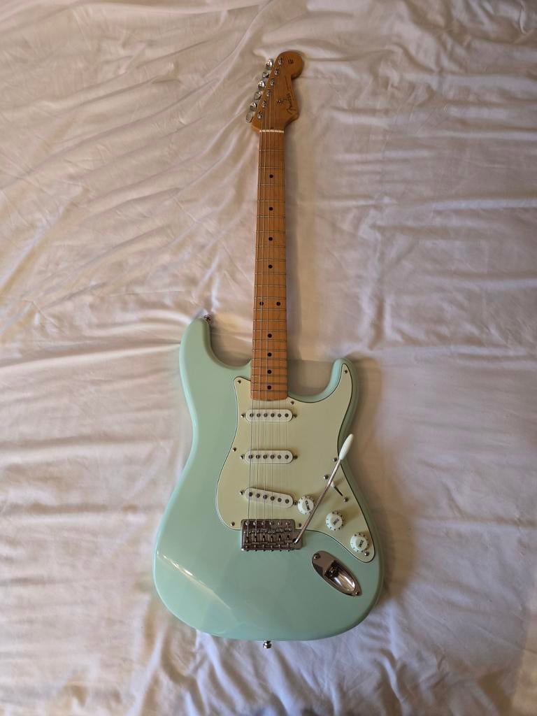 Fender 50's Stratocaster Sea Foam Green 2007 MiM, Ophalen, Gebruikt, Solid body, Fender