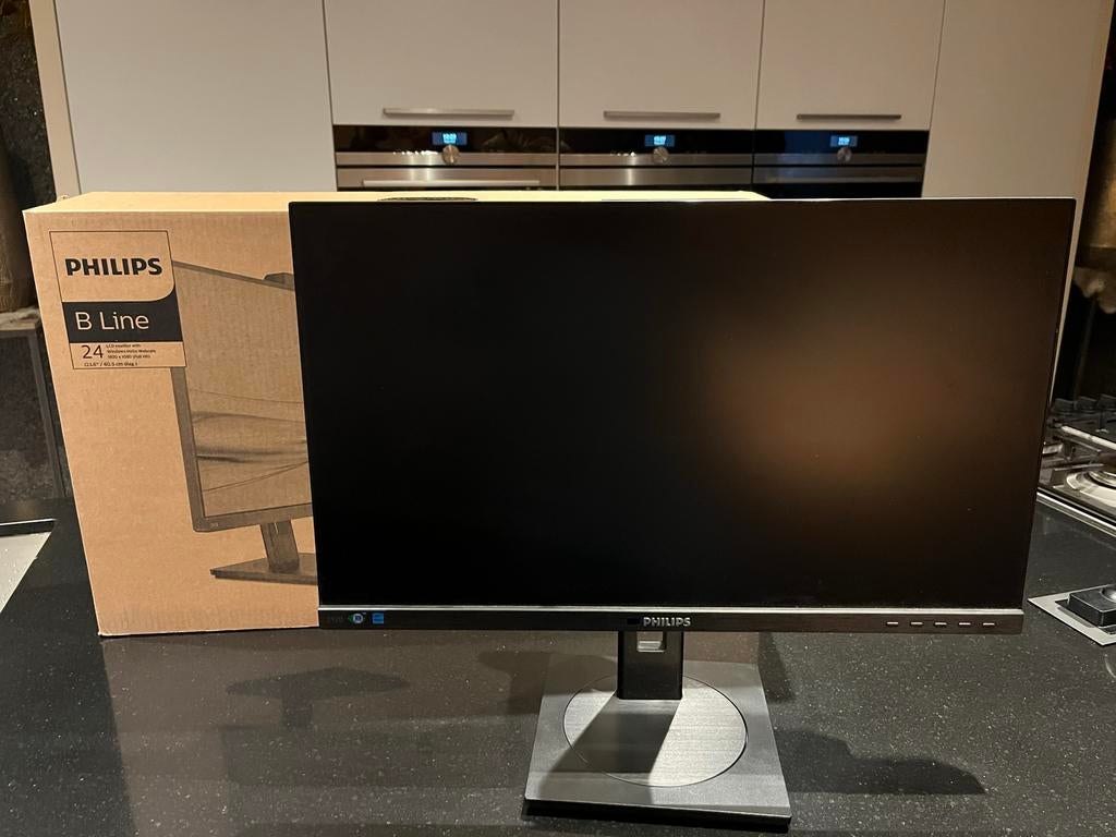 Philips B Line 24 inch monitor, Ophalen, Full HD, Zo goed als nieuw, Ingebouwde camera