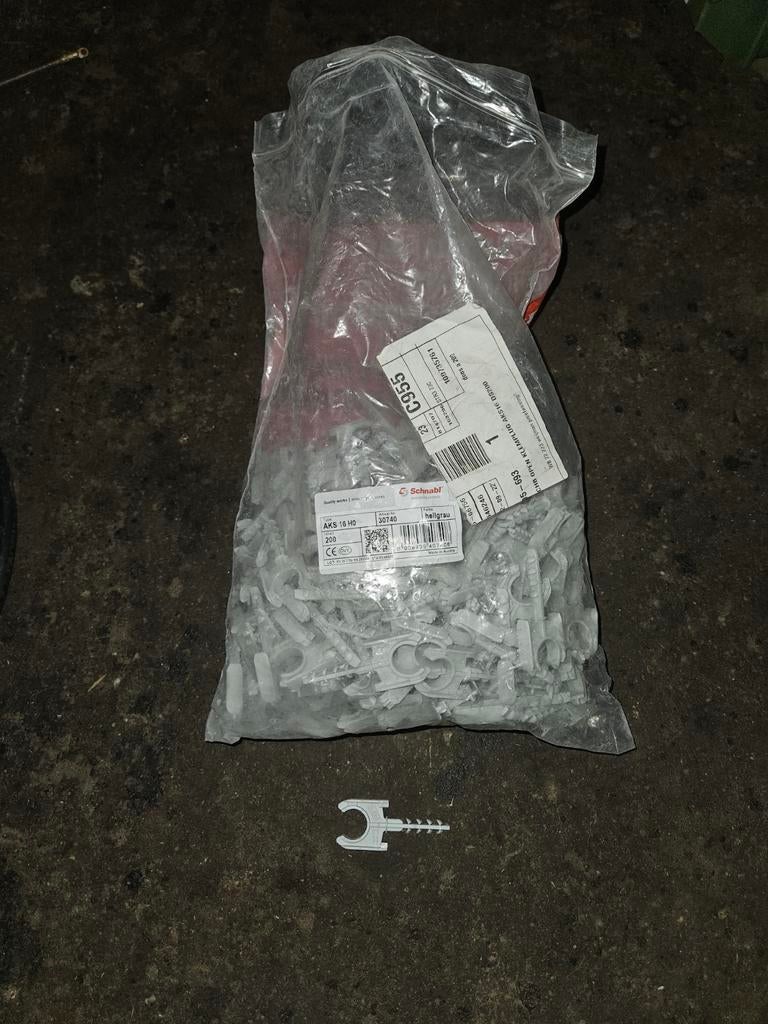 Zak kunstofbevestigingsclipjes, Ophalen of Verzenden