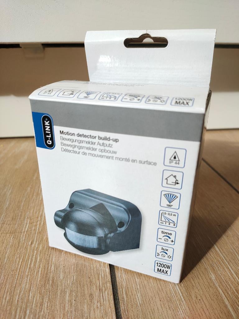 Q-LINK bewegingsmelder opbouw bewegingssensor, Ophalen, Nieuw, Schakelaar
