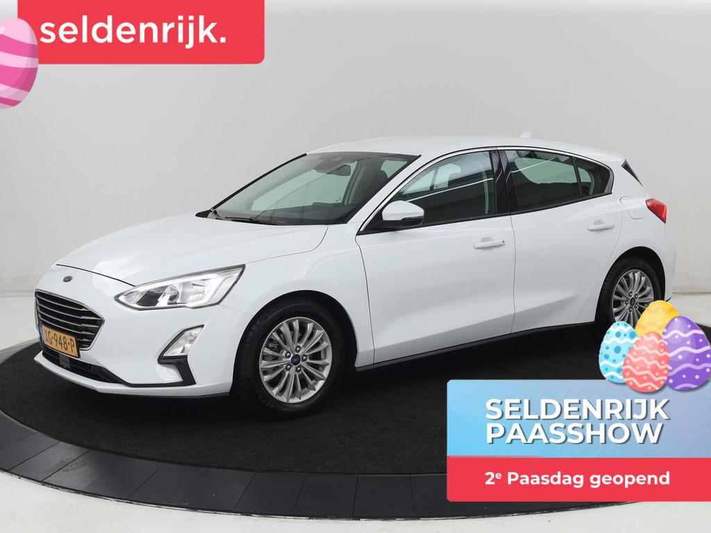 Ford Focus 1.0 EcoBoost Titanium | Automaat | Carplay | Navi, Gebruikt, Wit, Origineel Nederlands, Bedrijf