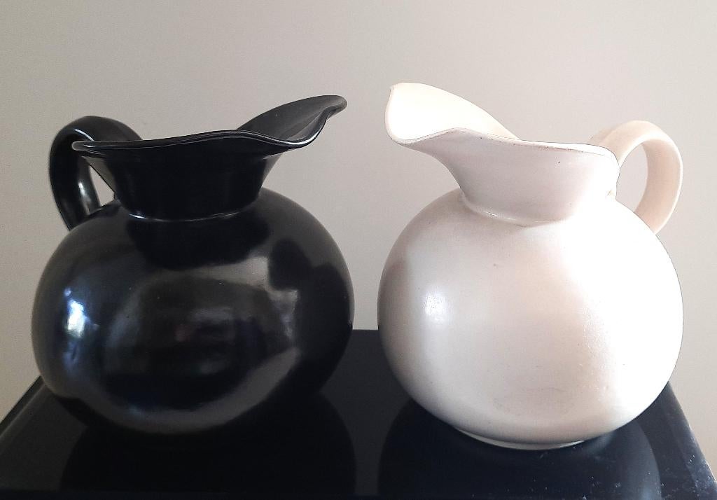 Duo Adco zwart/wit kannen, Ophalen of Verzenden