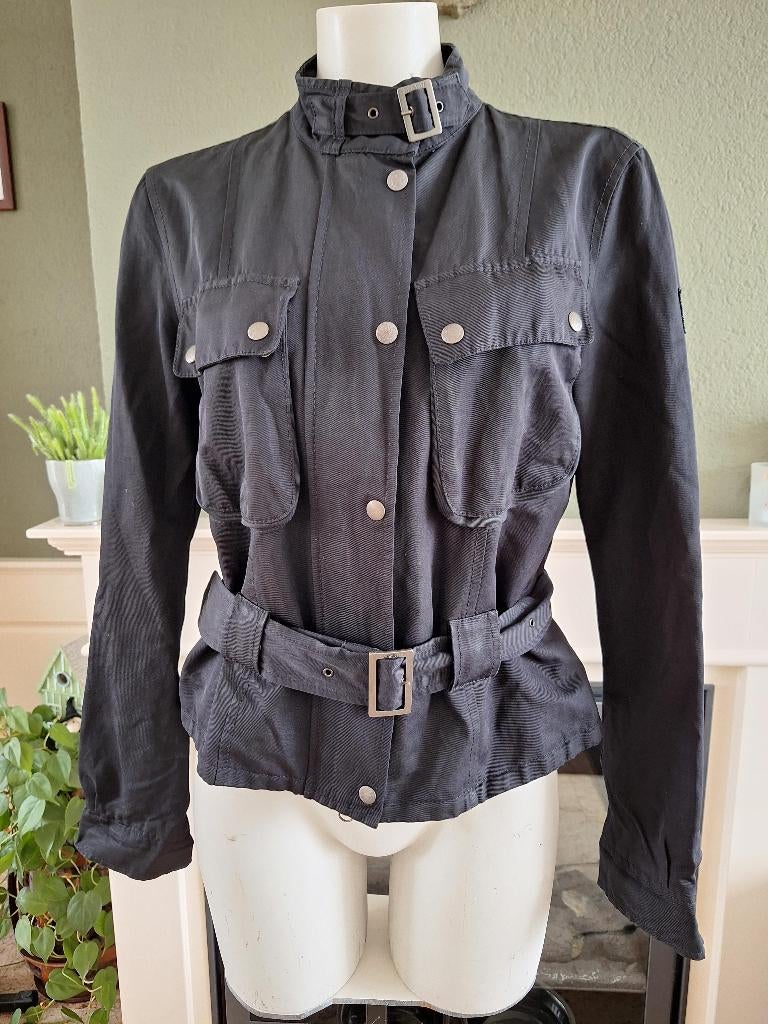 Belstaff zwarte tussen jas jack parka zomer IT 46 NL 40 42, Verzenden, Zwart, Maat 42/44 (L), Zo goed als nieuw