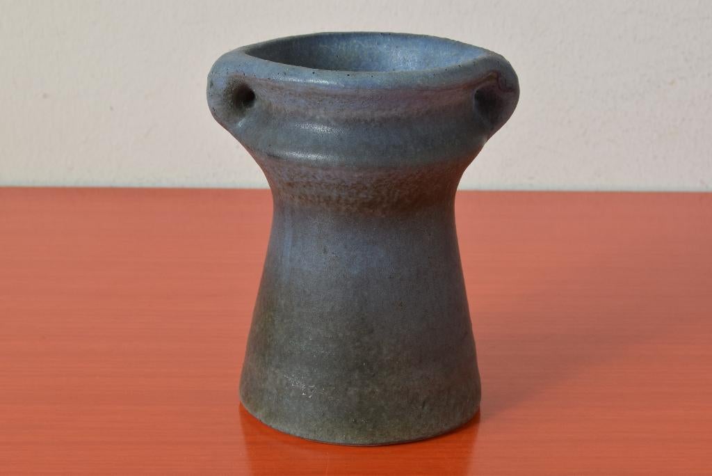 Retro vintage Loré Beesel vaas met oortjes, Ophalen of Verzenden