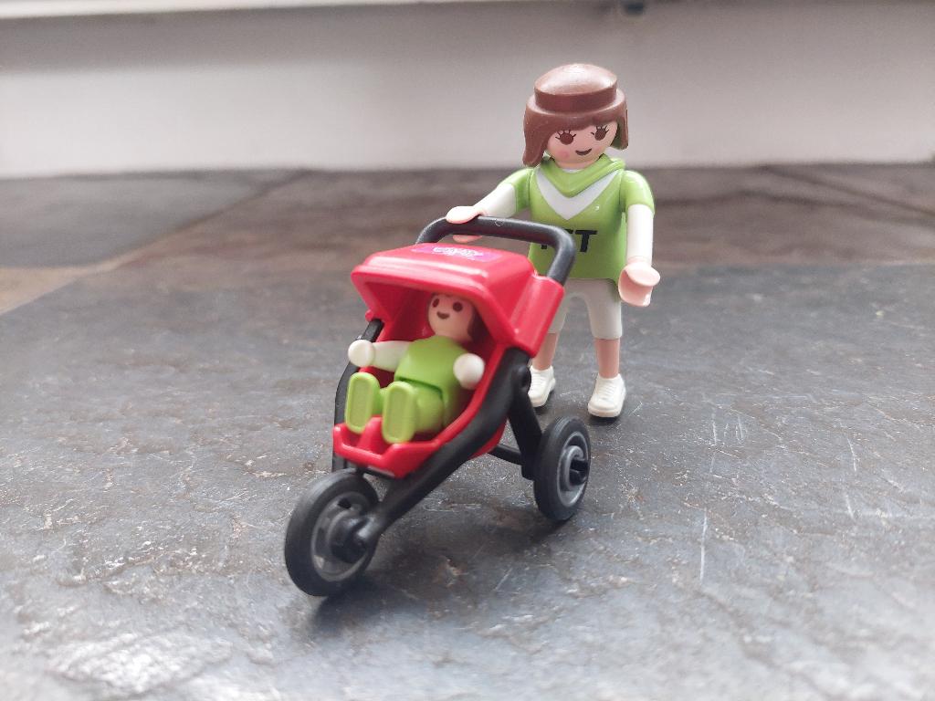 Playmobil Moeder met buggy, 4697, Ophalen of Verzenden, Gebruikt, Complete set