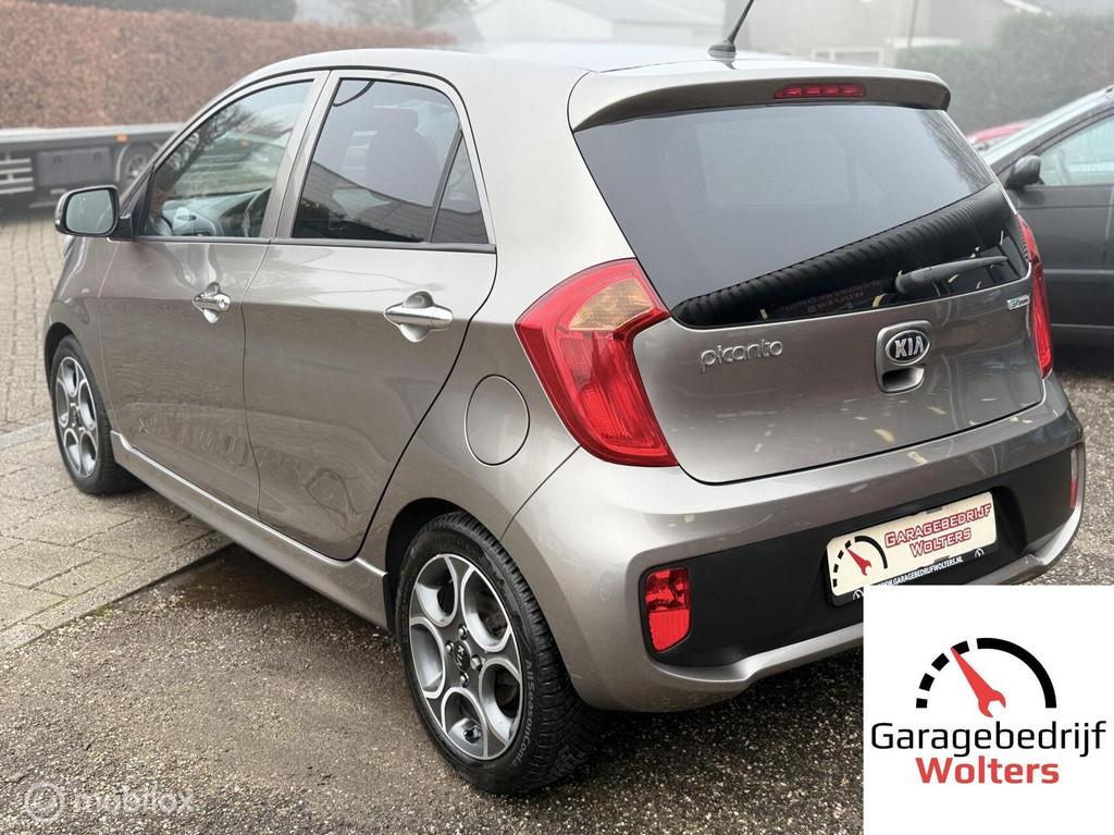 Kia Picanto 1.2 CVVT DynamicLine ECC LMV NIEUWE APK GARANTIE, Voorwielaandrijving, Gebruikt, Zwart, 4 cilinders