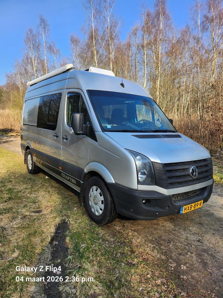 Buscamper VW Crafter 2 5 TDI 5 cyl. 193PK Off Grid Camper, Buscamper of Camperbus, Volkswagen, Tot en met 2, Particulier