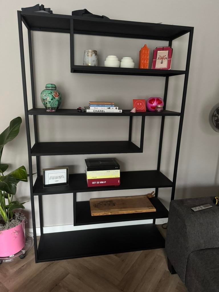 Woood wandkast zwart, Ophalen, Zo goed als nieuw