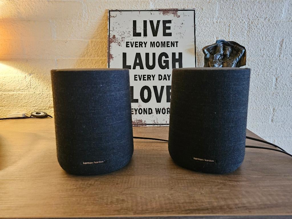Set Harman Kardon Citation ONE Google/bluetooth speakers, Zo goed als nieuw, 60 tot 120 watt, Front, Rear of Stereo speakers, Ophalen