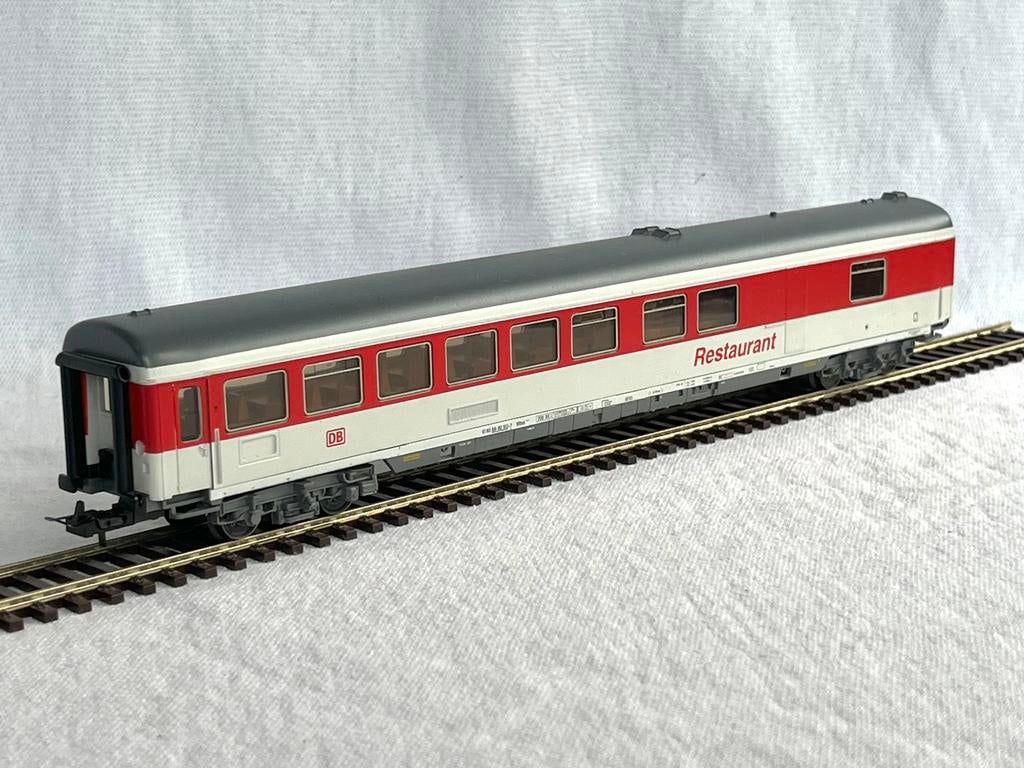 Trix DB EC Intercity restauratierijtuig H0 van set 23368, Gebruikt, Gelijkstroom, Trix, Wagon