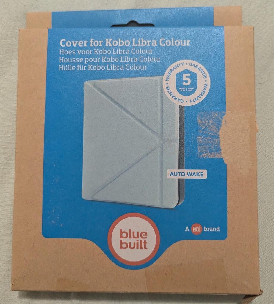 Blue Built Kobo Libra Colour Hoes - Lichtgroen, Touchscreen, Nieuw, Ophalen of Verzenden, 7 inch