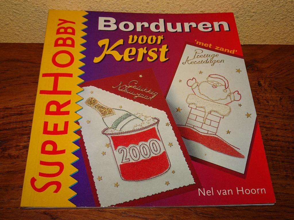 Borduren op kaarten voor Kerst door Nel van Hoorn, Ophalen of Verzenden, Zo goed als nieuw, Kerst, Overige typen