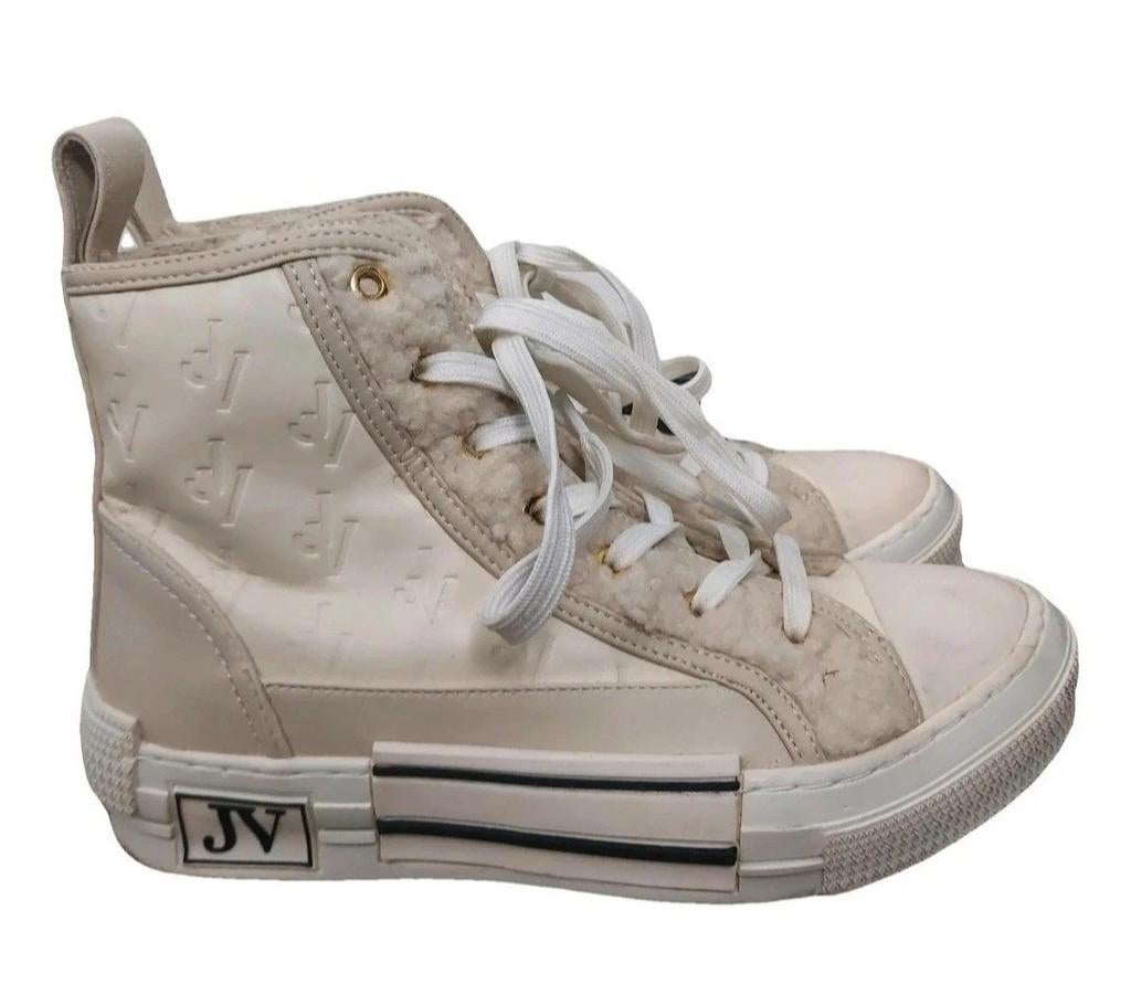 Josh V Berdina Crème Hoge Sneakers Bont Maat 38, Kleding | Dames, Schoenen, Verzenden, Beige, Josh V, Sneakers of Gympen