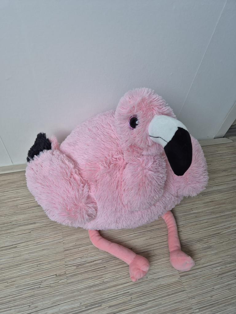 Knuffel/handwarmer flamingo, Ophalen of Verzenden, Zo goed als nieuw, Overige typen