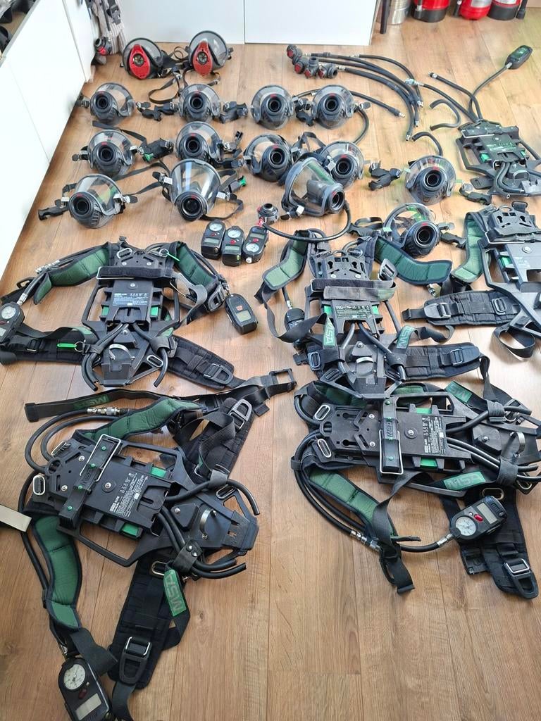 Mooie MSA brandweer spullen, Ophalen, Gebruikt