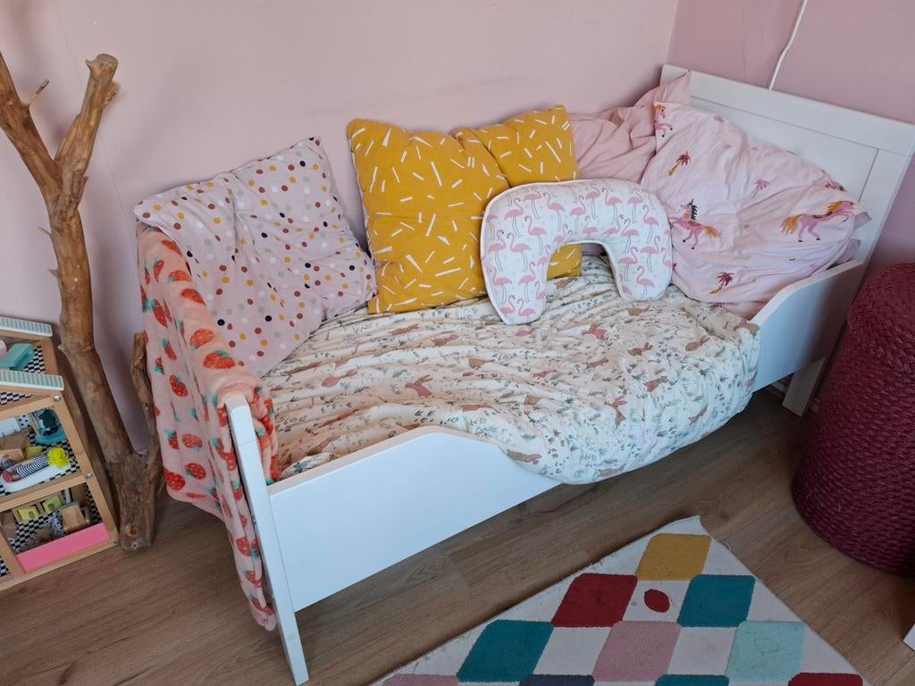 Peuterbed Bopita wit, Kinderen en Baby's, Gebruikt, 70 tot 85 cm, 140 tot 160 cm, Ophalen