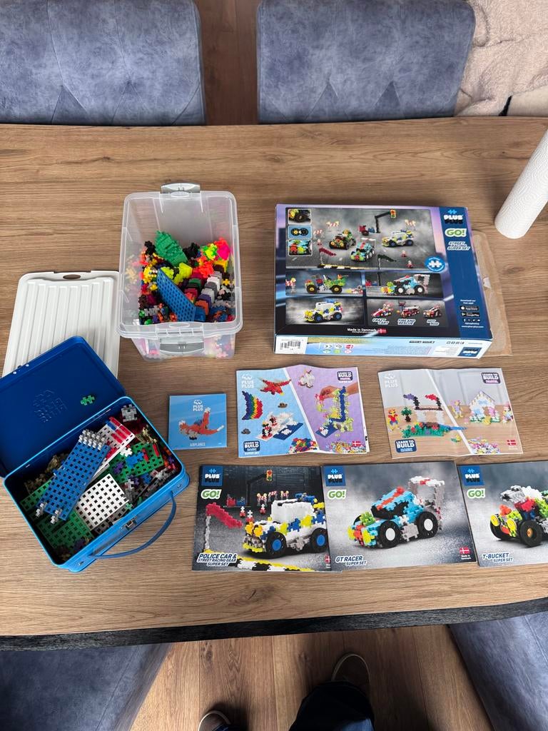 Plus-Plus bouwstenen met instructieboekjes, Ophalen of Verzenden, Gebruikt, Overige merken