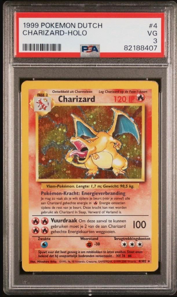 Charizard PSA 3, Hobby en Vrije tijd, Verzamelkaartspellen | Pokémon, Ophalen of Verzenden, Zo goed als nieuw