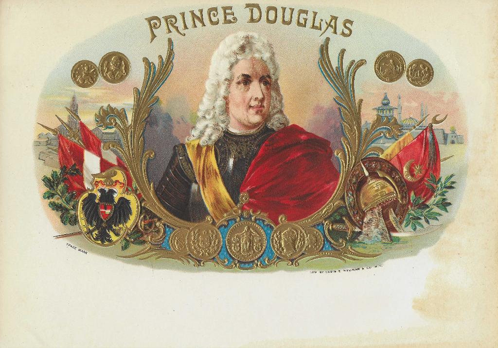 etiket   R- 246  prince douglas    sigarenbandjes, Ophalen of Verzenden, Nieuw, Sigarenbandjes