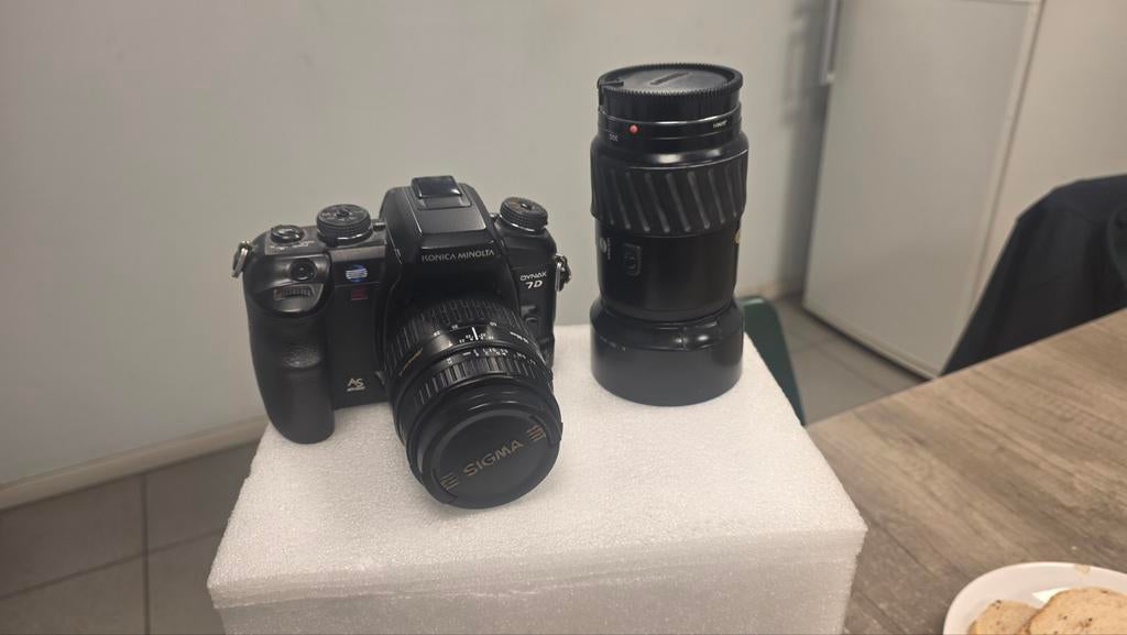 Konica Minolta Dynax 7D met 3 lenzen, Audio, Tv en Foto, Fotocamera's Digitaal, Ophalen of Verzenden, Minolta, 8 keer of meer