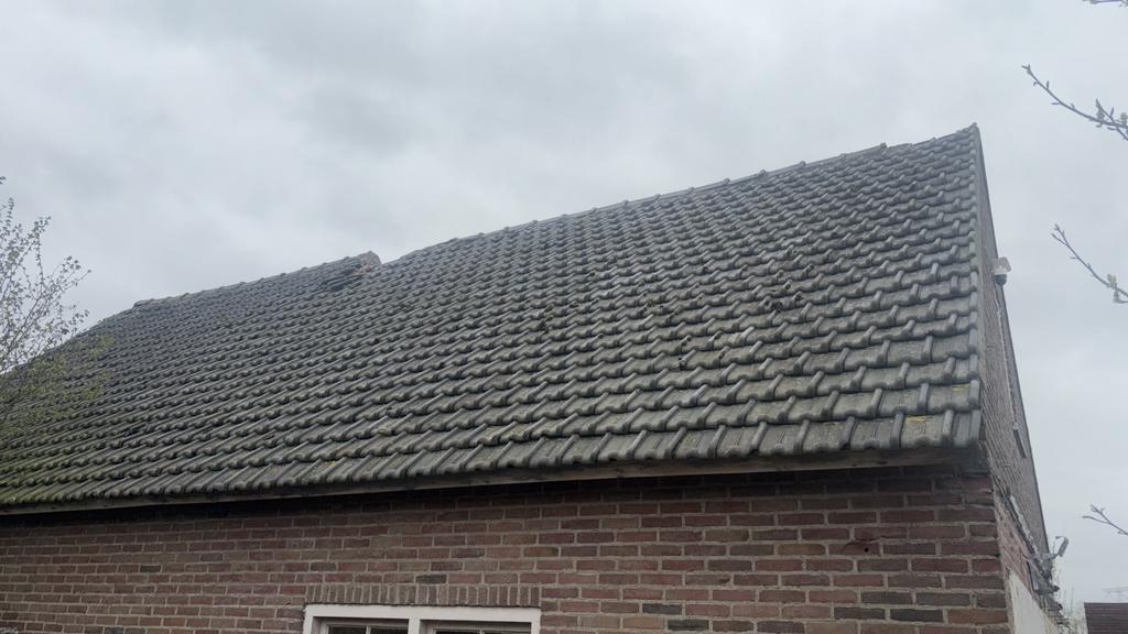 Kruispan blauw gesmoord. 150 m2, Ophalen, Gebruikt, Steen of Klei, Blauw