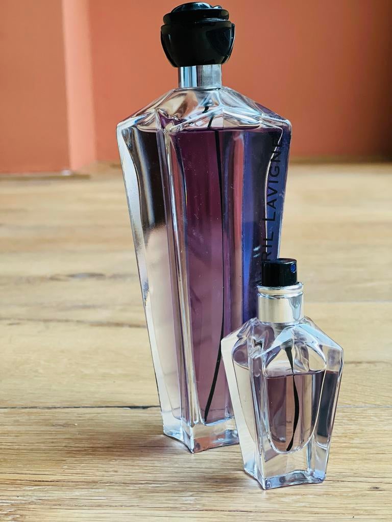 Avril Lavigne Forbidden Rose parfum 100ml & 15ml, Ophalen of Verzenden, Gebruikt