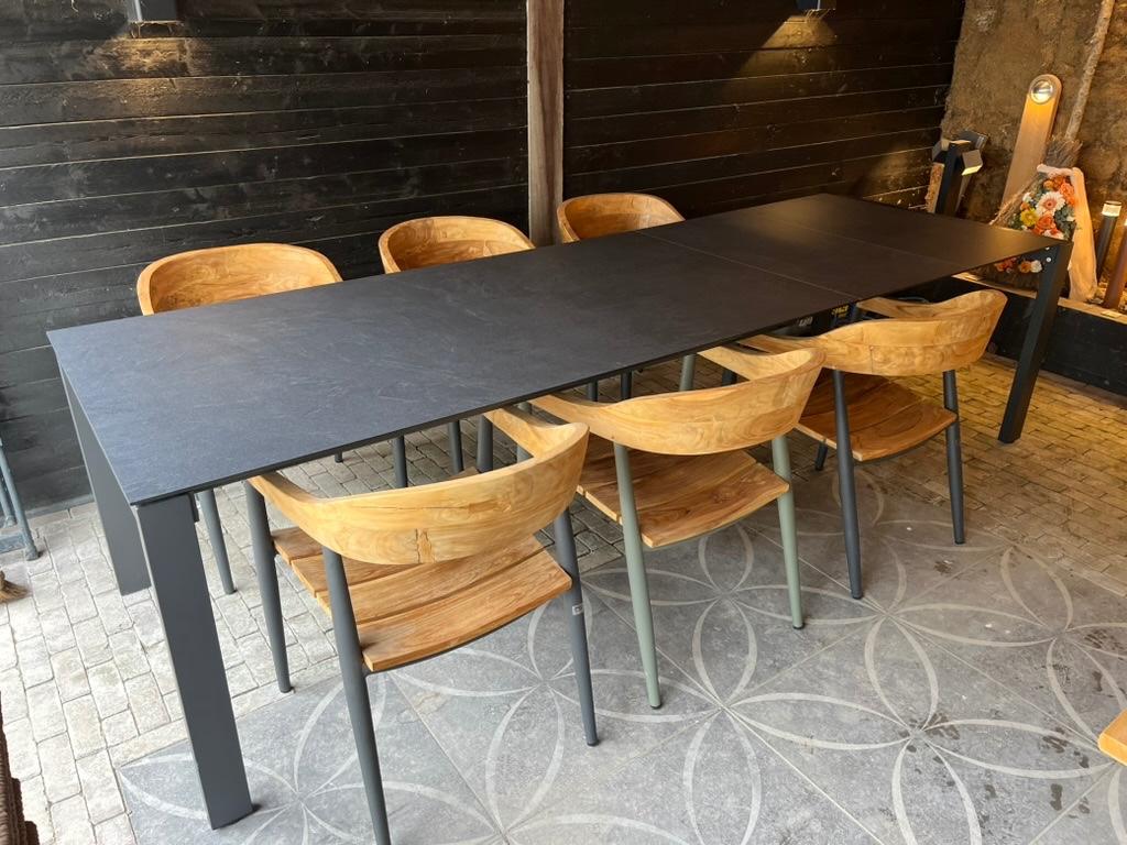 4 Seasons Outdoor - Uitschuifbaar - Tuin tafel 180 cm 280 cm, Ophalen of Verzenden, Nieuw, Rechthoekig, Overige materialen