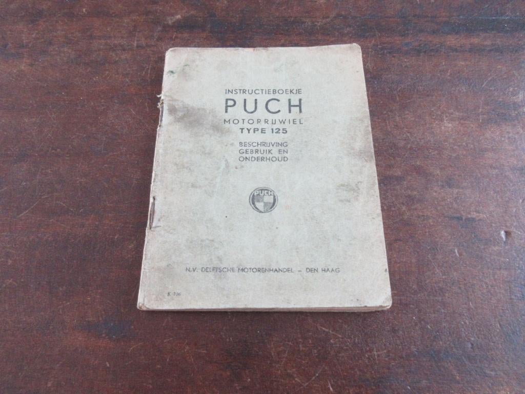 Puch 125 instructieboek handleiding manual, Motoren, Ophalen of Verzenden, Overige merken