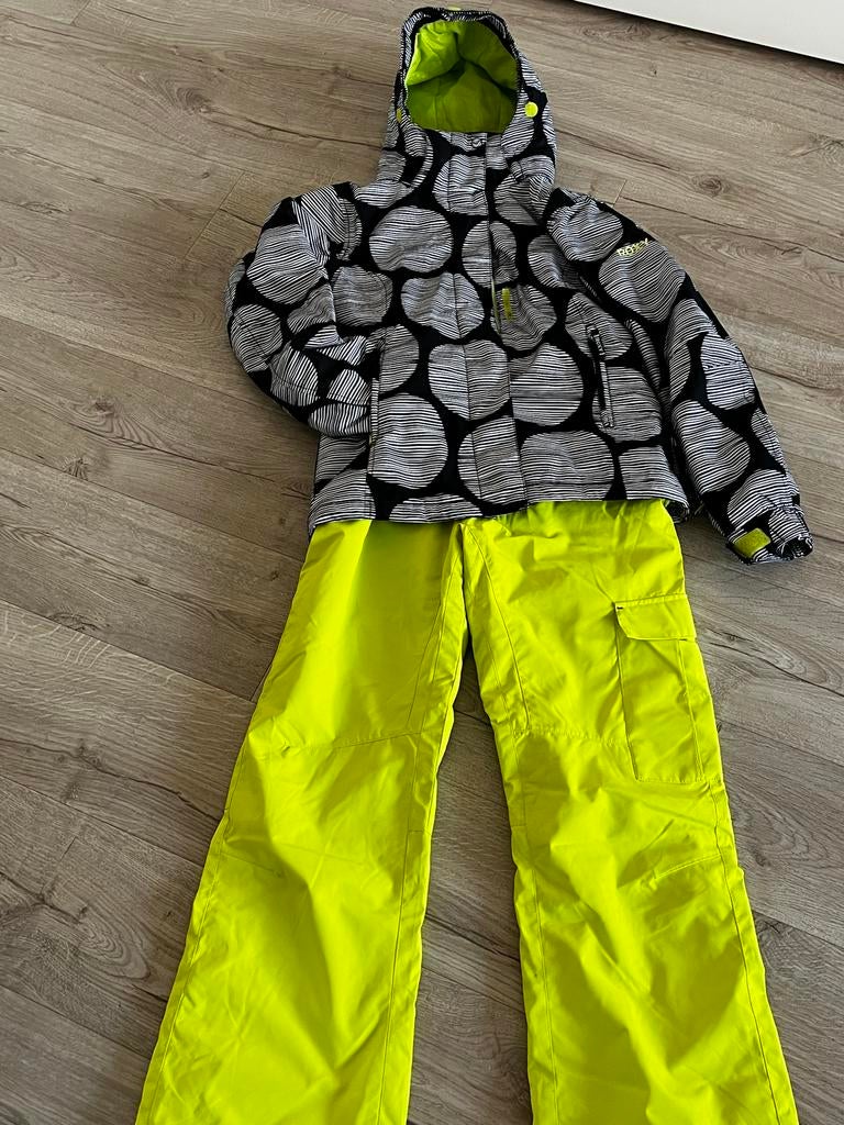 Roxy Ski Jas & Rehall Ski Broek, Kleding | Dames, Ophalen of Verzenden, Zo goed als nieuw, Maat 38/40 (M), Broek