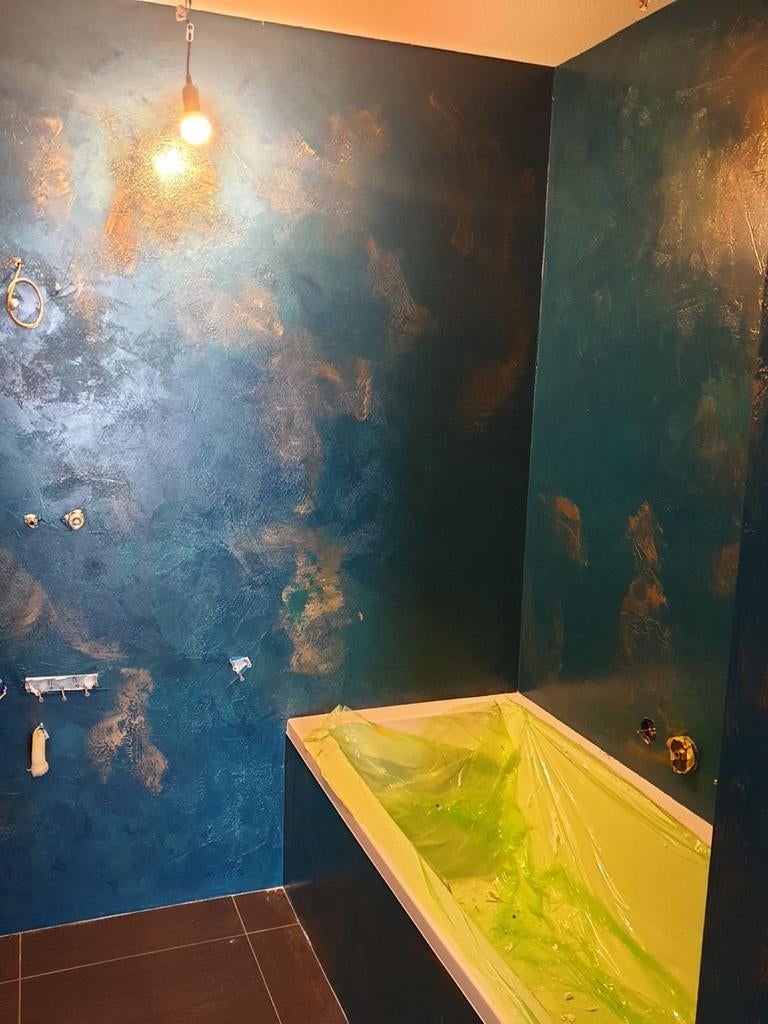 Betoncire badkamer wanden (0647542675), Stucwerk