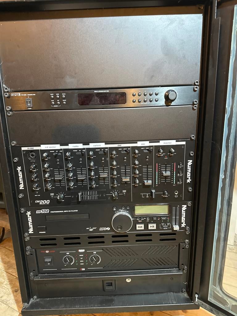 Numark DJ Set Complete Rack+ B-6 master audio design speaker, Muziek en Instrumenten, Dj-sets en Draaitafels, Gebruikt, Ophalen of Verzenden