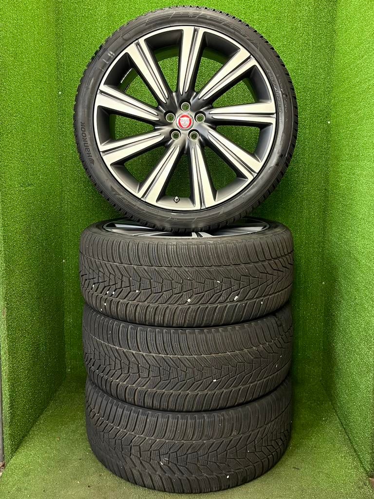 Originele 22 inch Jaguar velgen winterbanden I-pace F-pace, Info@jaguar.com, Gebruikt, 265 mm, Banden en Velgen