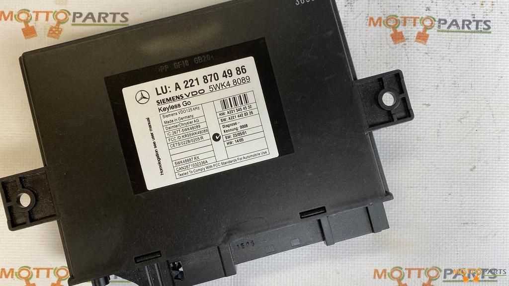 Mercedes-Benz Keyless Go Module S (W221) Klasse A2218704986, Ophalen of Verzenden, Gebruikt, Mercedes-Benz