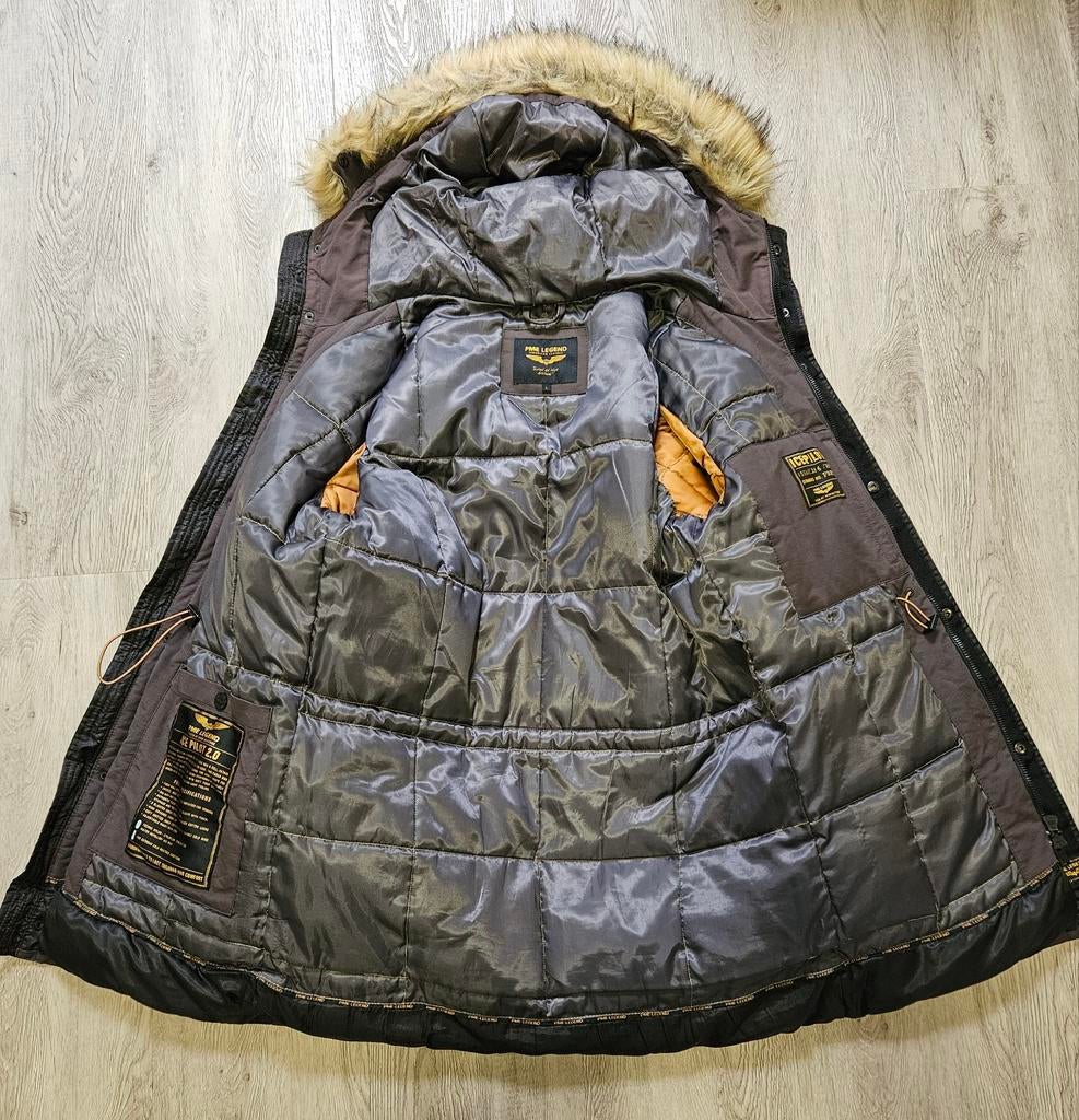 PME Legend ice pilot 2.0 zeer warme parka winterjas (L), Maat 52/54 (L), Bruin, ., Ophalen of Verzenden