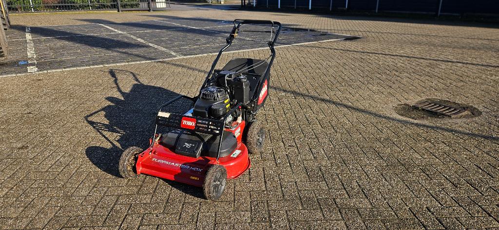 professionele Toro loopmaaier 76cm breed, Tuin en Terras, Ophalen, Zo goed als nieuw, 50 cm of meer, Benzine-grasmaaier