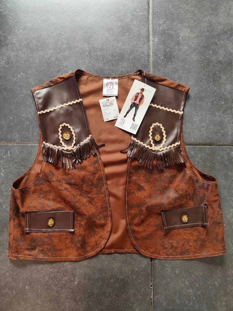 Heren suède western cowboyvest - Western and Cowboy