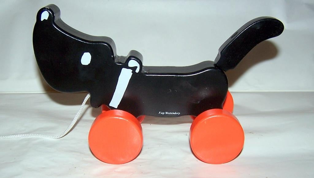 Takkie houten trekdier. Nwst., Ophalen of Verzenden, Zo goed als nieuw, Duw- of Trekspeelgoed