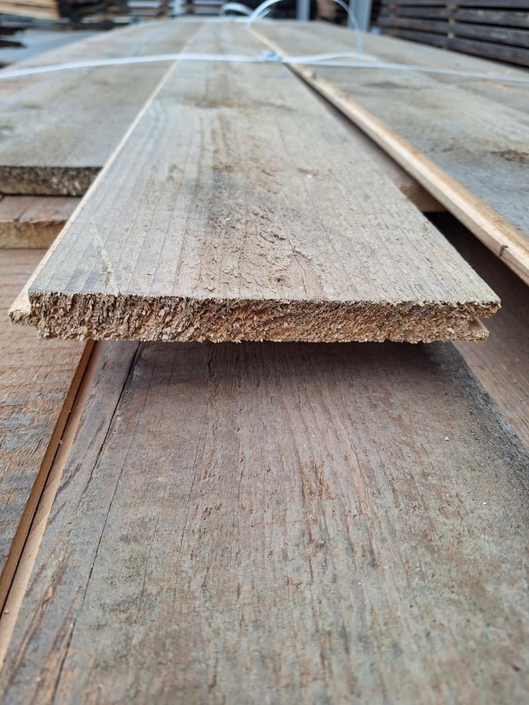 17cm brede sloophout  planken  Mes & groef dakbeschot  vloer, Ophalen of Verzenden, 250 cm of meer, Planken