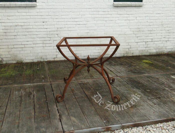 Tuintafel onderstel smeedijzer onbehandeld staal, Tuin en Terras, Ophalen, Nieuw, Vierkant, Metaal