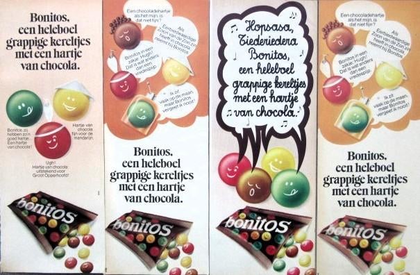 40 vintage advertenties reclames chocolade 1975 snoep Mars, Ophalen of Verzenden, Gebruikt, Overige typen