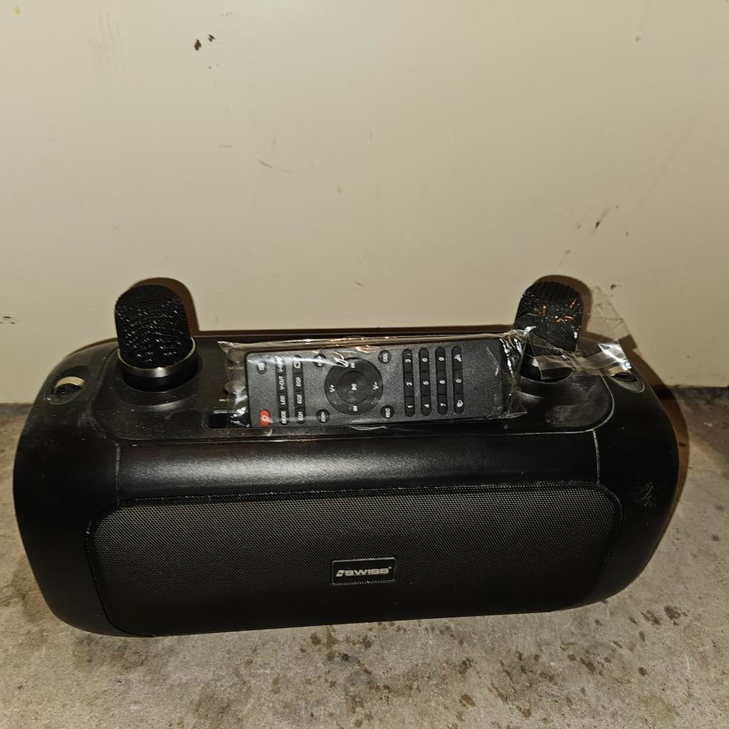 Karaoke Set met 2 Microfoons & Afstandsbediening, Ophalen of Verzenden, Nieuw, Complete set