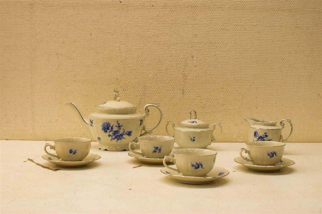 13 delig JGZ H handelsmerk koffie servies 49772, Gebruikt, Ophalen of Verzenden, Bord(en), Wedgwood